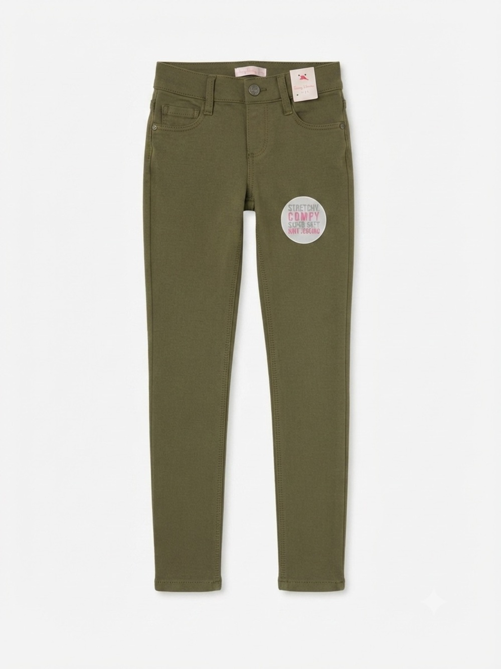 Tommy Bahama Kids Olive Green Stretch Knit Jegging Size 8 School Casual Everyday